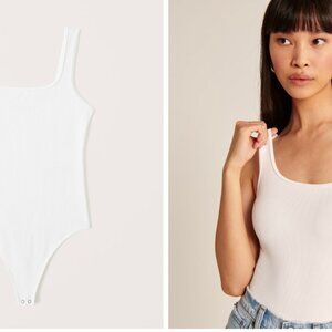 Abercrombie Seamless Rib Fabric Tank Bodysuit